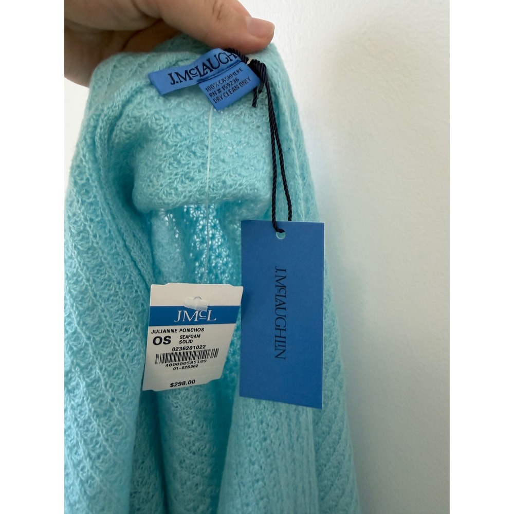 J. McLaughlin Julianne 100% Cashmere Wrap – Seafoam – One Size – NWT - Picture 4 of 4